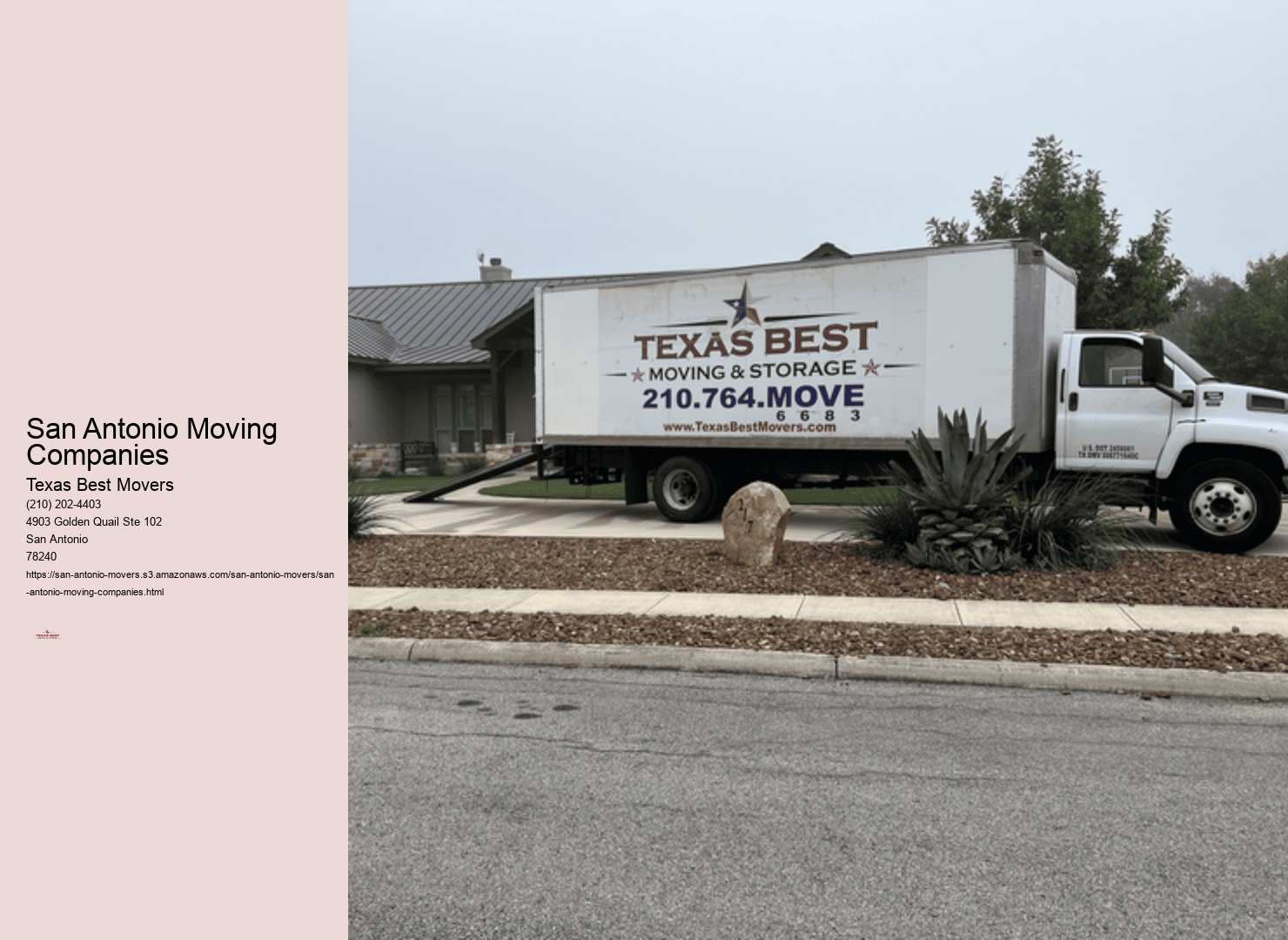 San Antonio Moving Companies